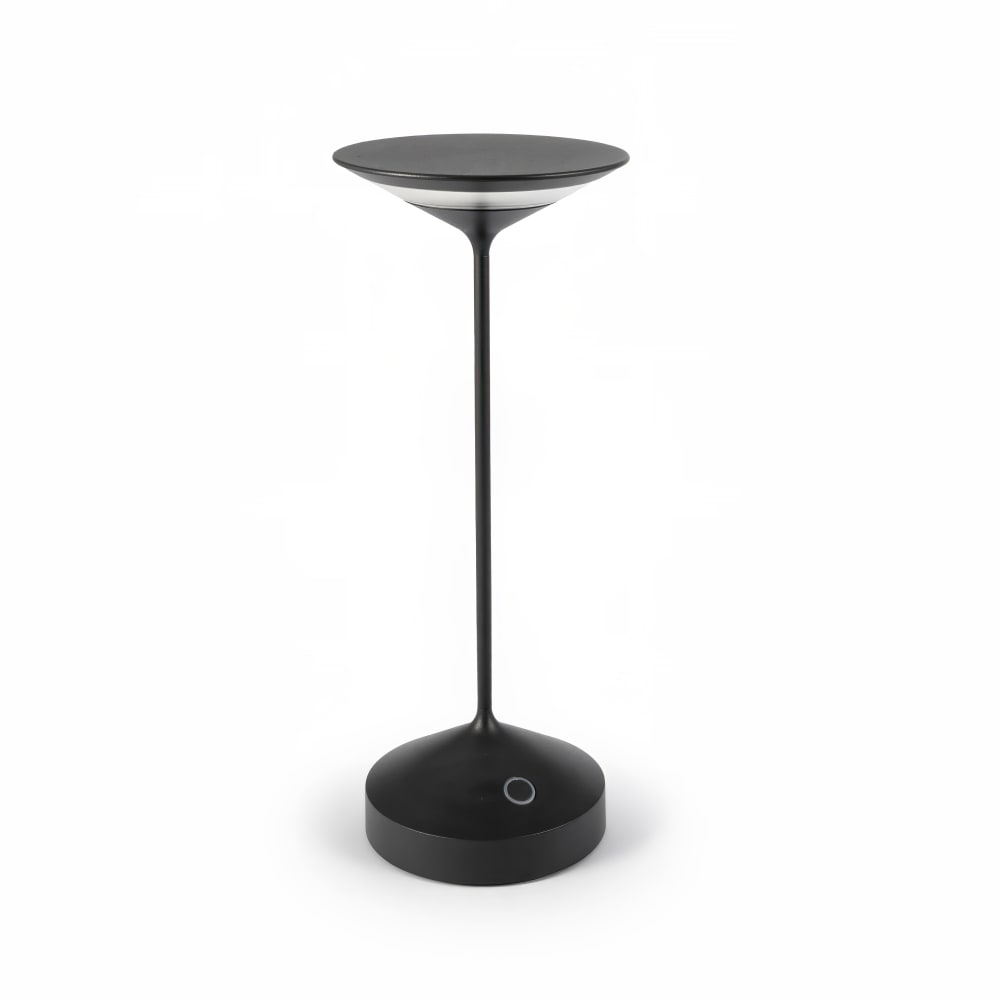 450-FP349 4" Table Lamp - Charcoal, 11"H