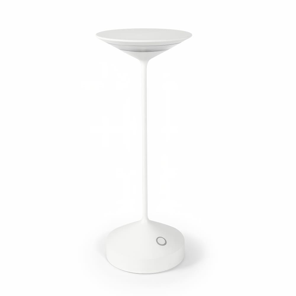 450-FP351 4" Table Lamp - White, 11"H