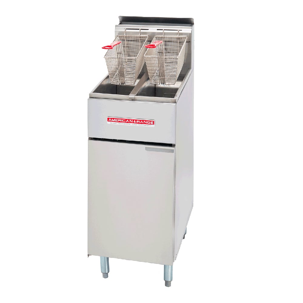386-AF3550NG Gas Fryer - (1) 50 lb Vat, Floor Model, Natural Gas