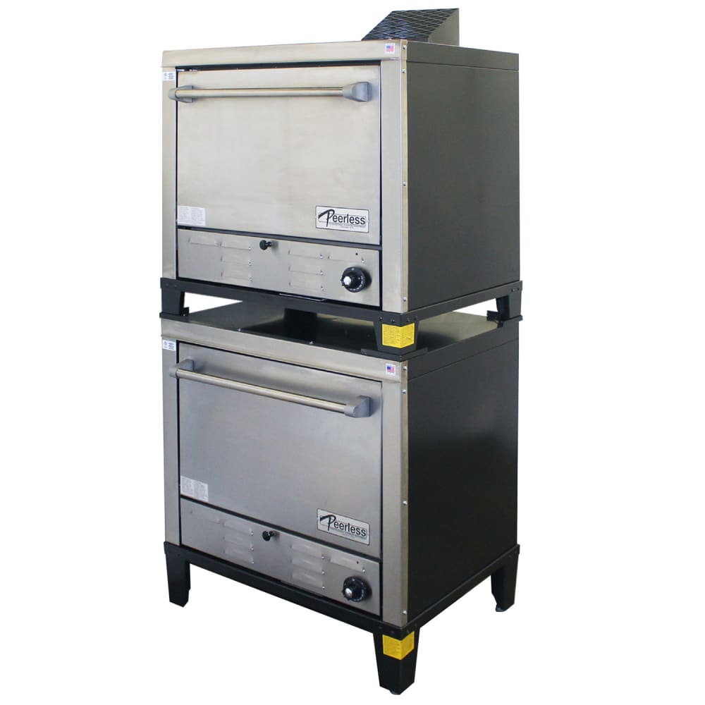 535-C231PNG Floor Model Double Pizza Deck Oven - Natural Gas