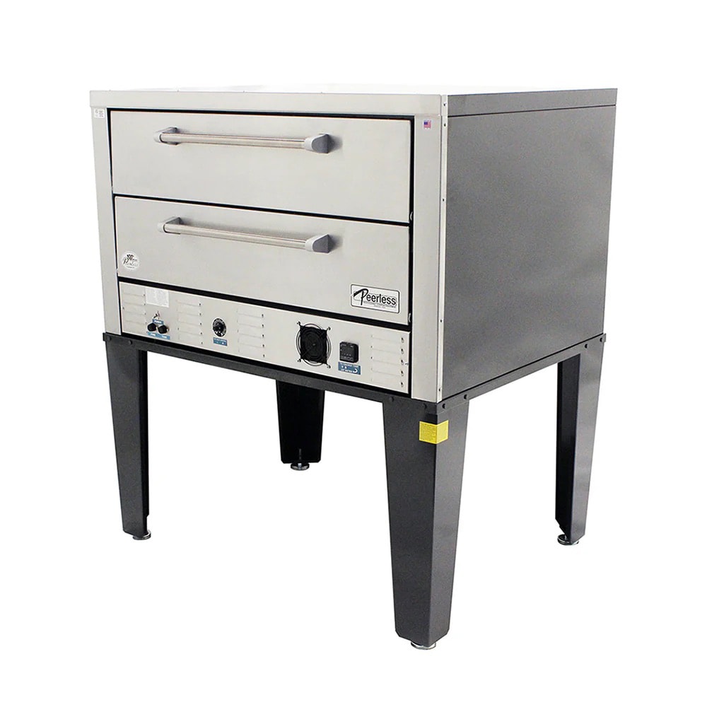 535-CE61PE2203 Floor Model Double Pizza Deck Oven - 220v/3ph