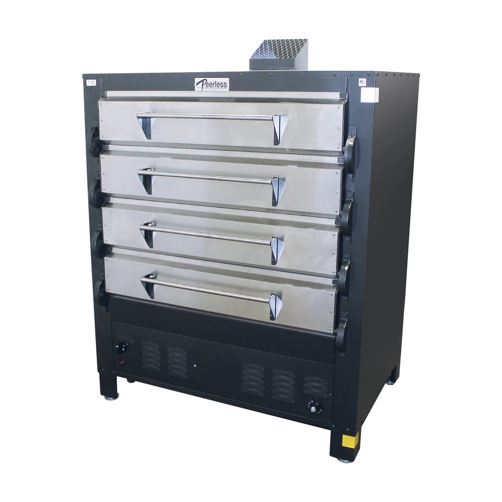 535-2348PLP Floor Model Quadruple Pizza Deck Oven - Liquid Propane