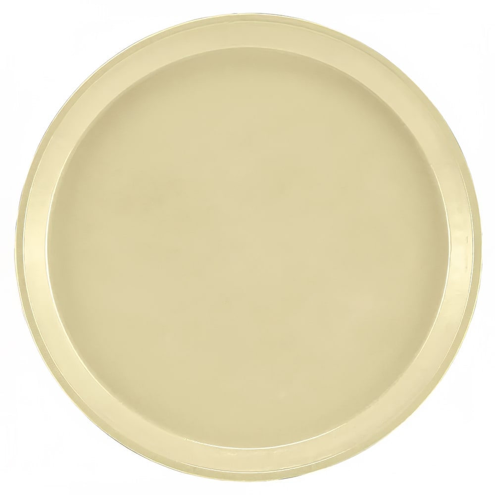 144-1600536 16" Round Serving Camtray - Fiberglass, Lemon Chiffon