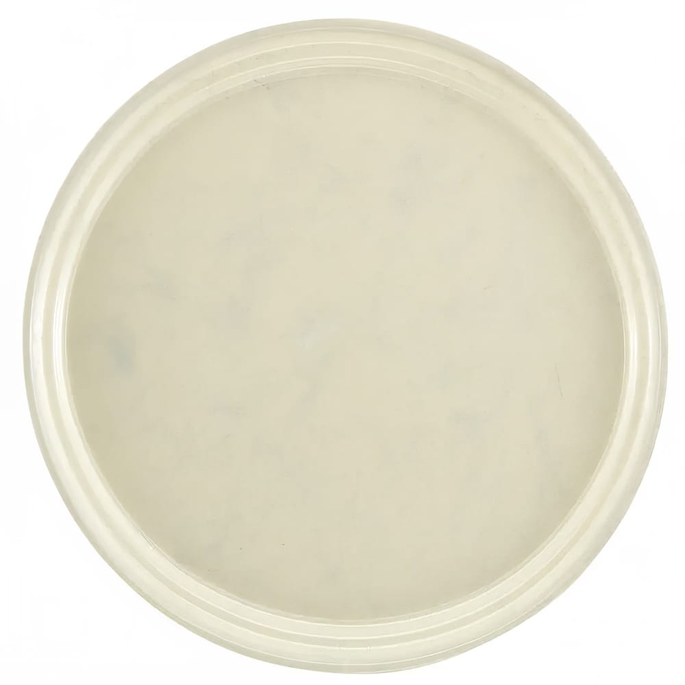 144-1600531 16" Round Serving Camtray - Fiberglass, Galaxy Antique Parchment Silver