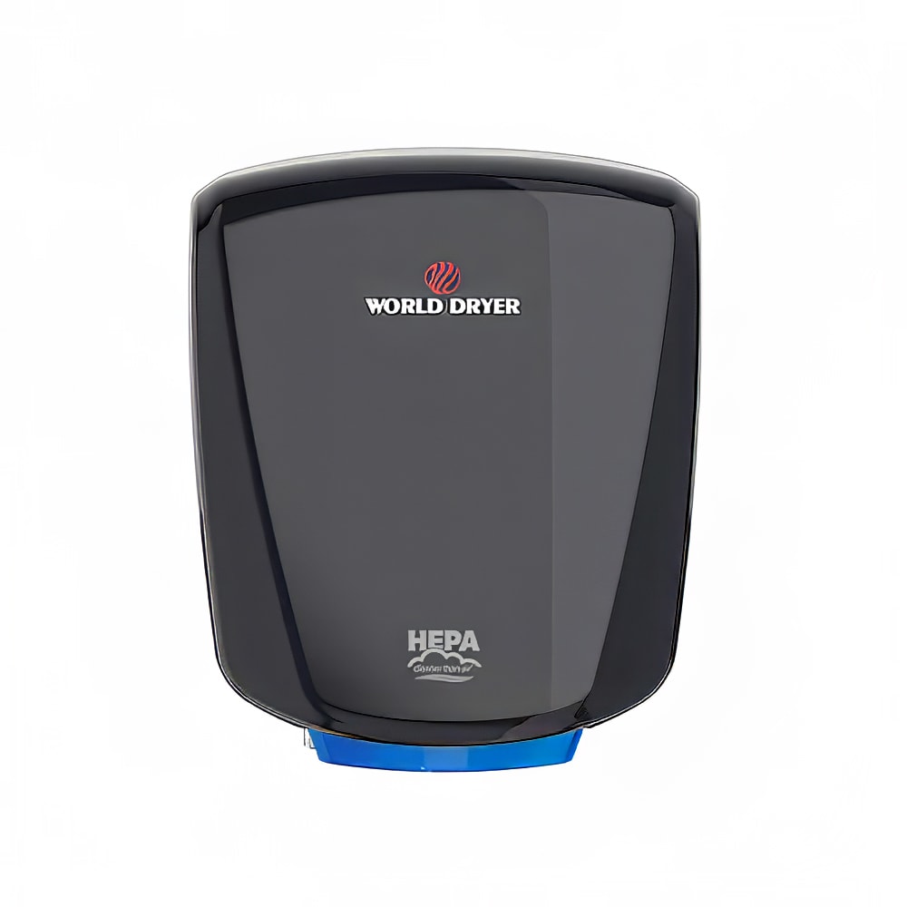 294-Q162A2 Automatic Hand Dryer w/ 12 Second Dry Time - Aluminum, Black, 120v/208-240v/277v/1ph