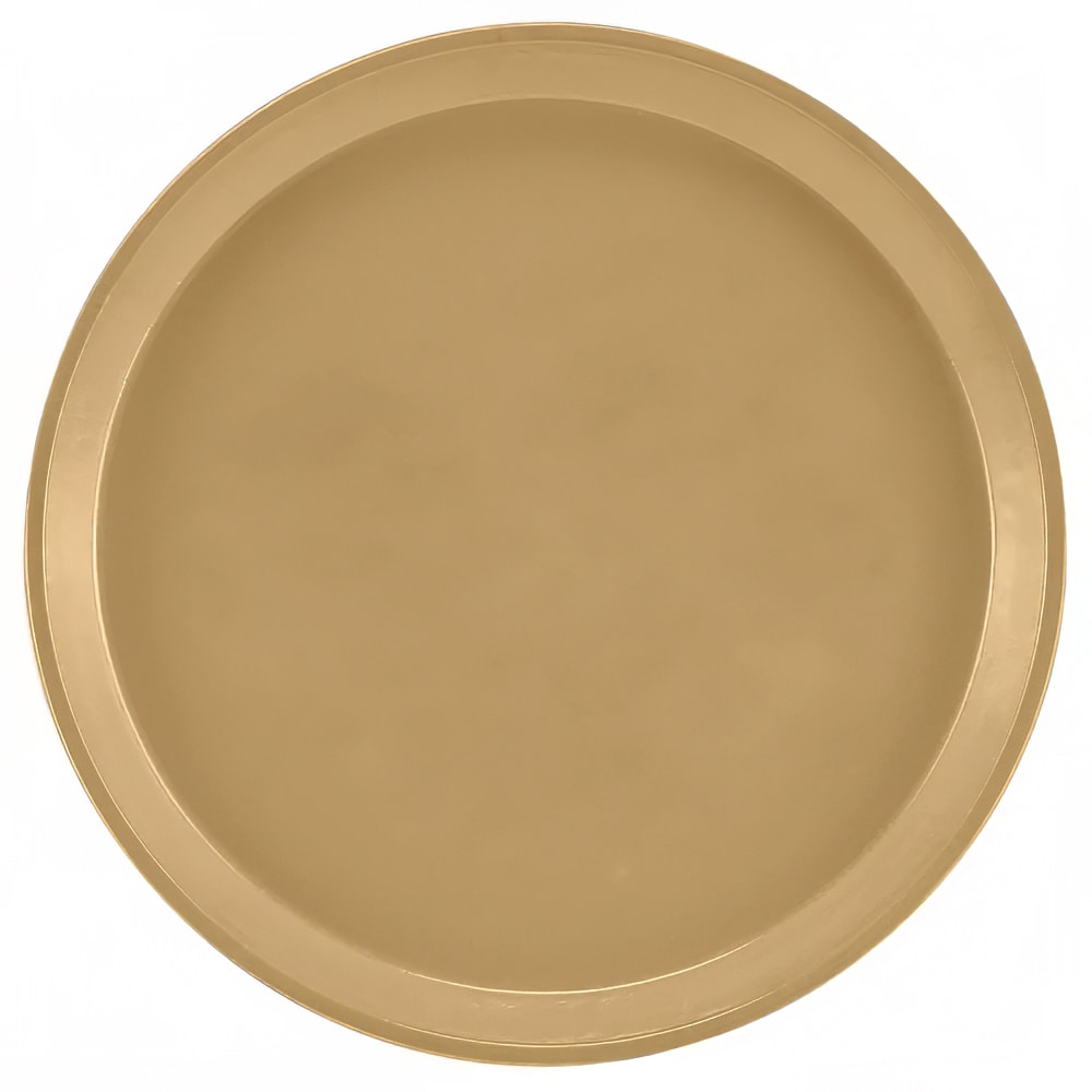 144-1600514 16" Round Serving Camtray - Fiberglass, Earthen Gold
