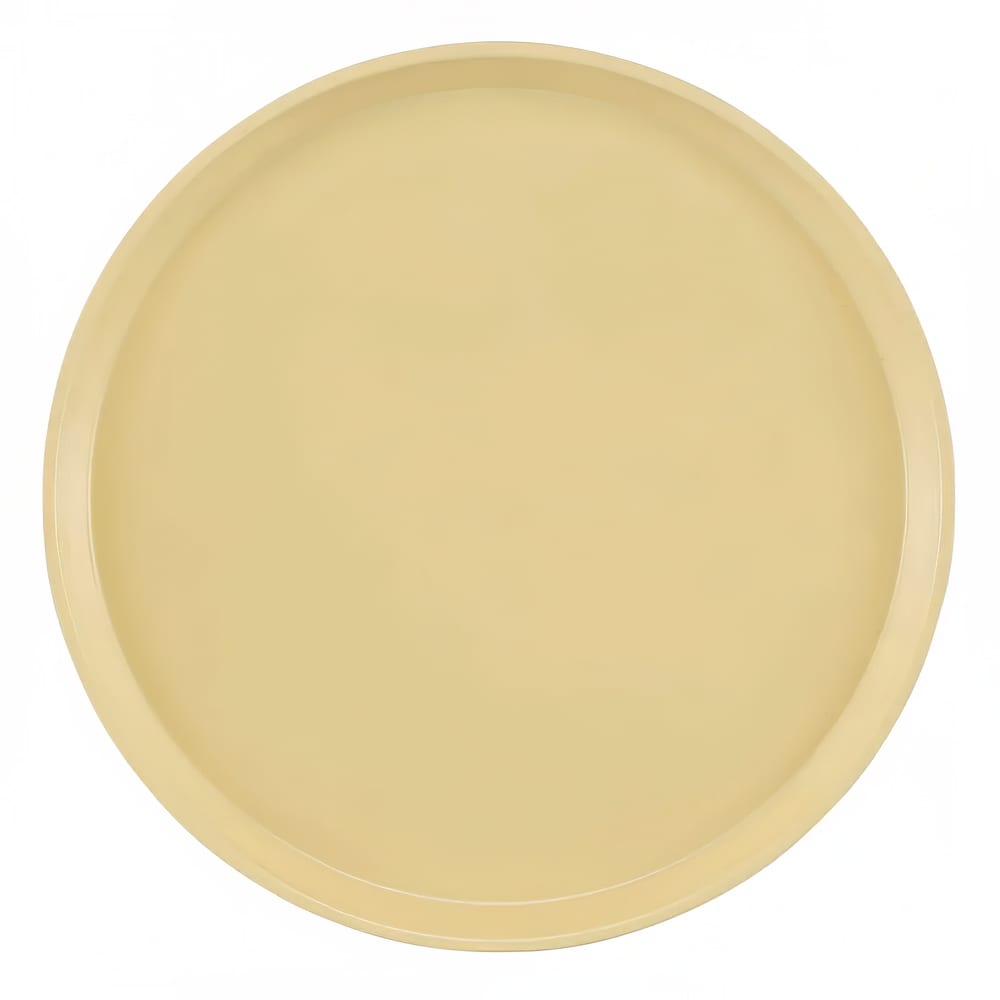 144-1600537 16" Round Serving Camtray - Fiberglass, Cameo Yellow