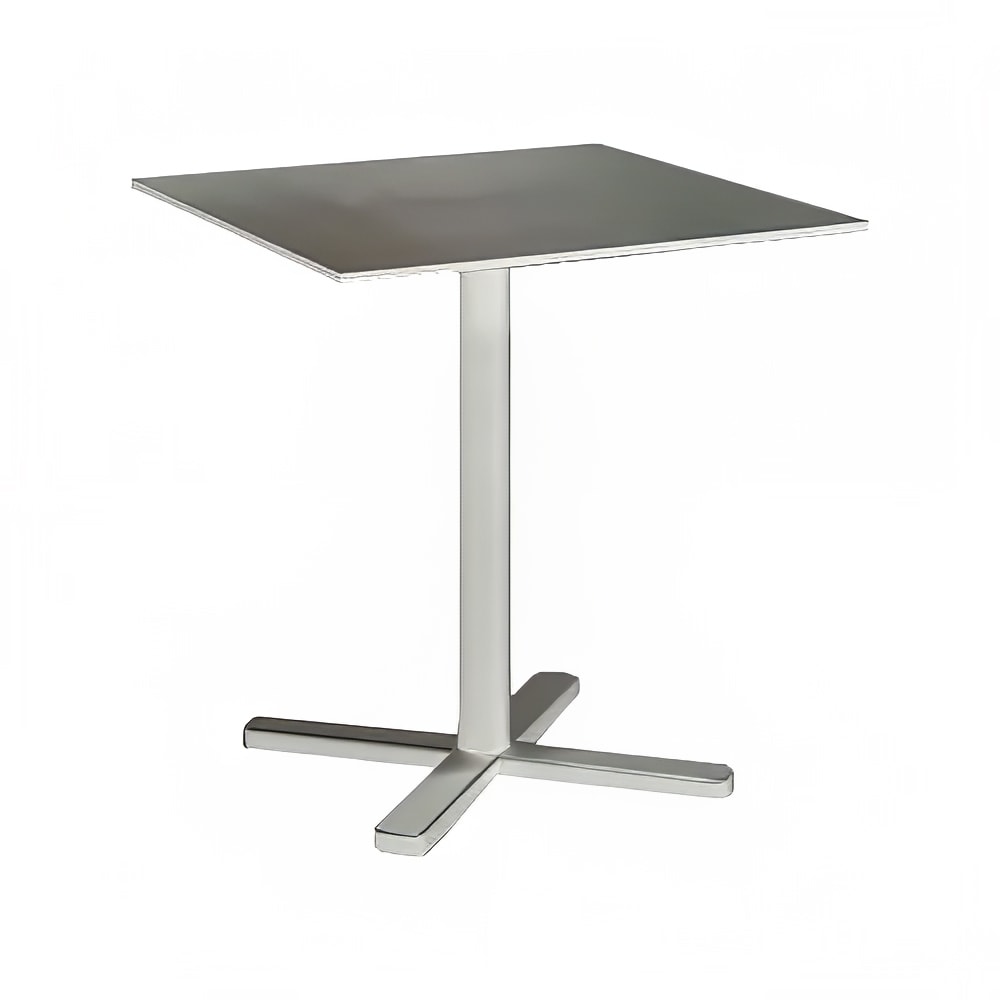 185-52923 32" Square Darwin Indoor/Outdoor Table - Steel, Antique White