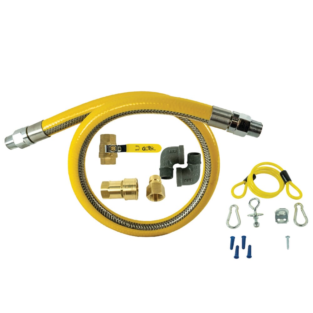 079-GCK4834 48" Gas Connector Kit w/ 3/4" Male/Male Couplings- Quick Disconnect