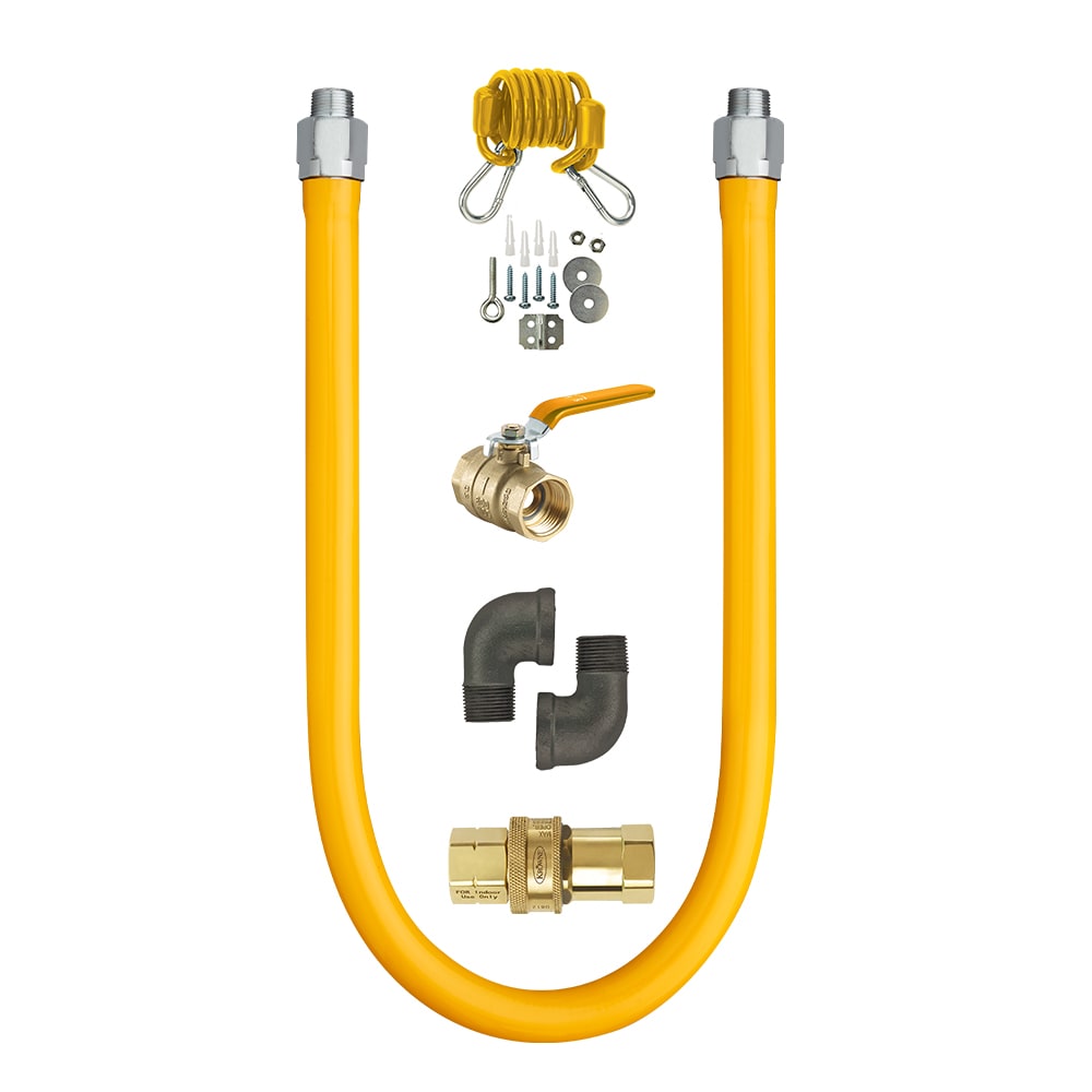 079-SPL7548K 48" Gas Connector Kit w/ 3/4" Male/Male Couplings - Quick Disconnect