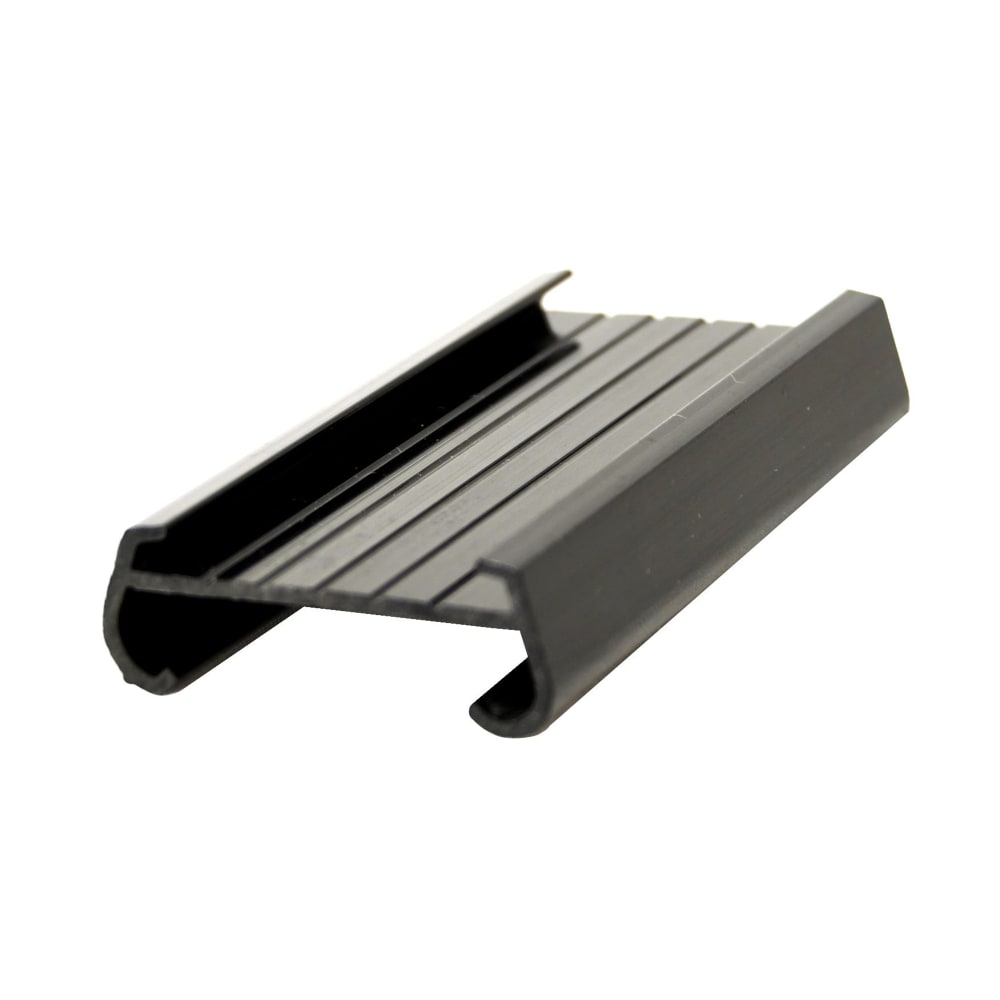 438-PLSL006BK Label Holder - 6" x 1 3/10", Black