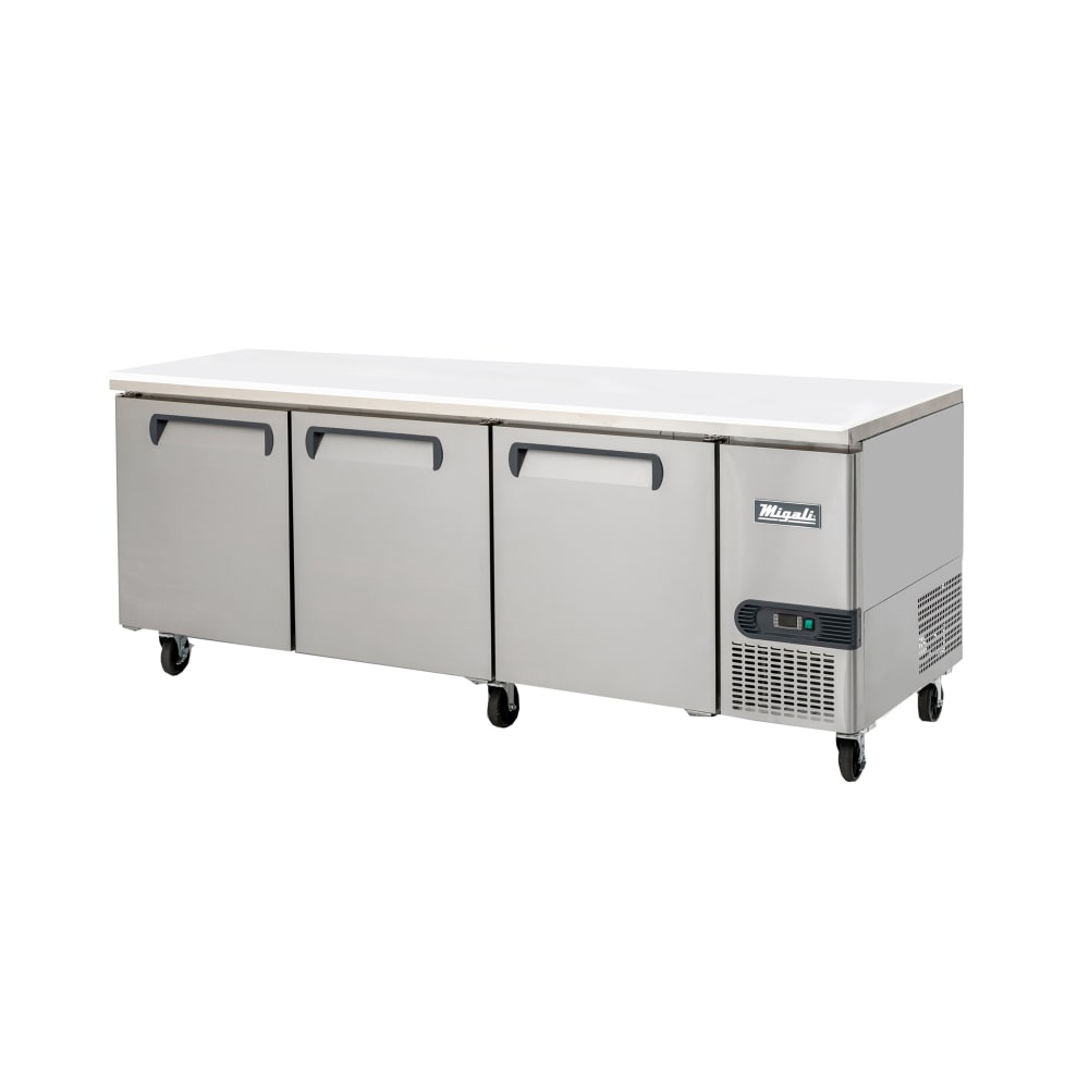 338-CRWT93HC 93" Competitor Series® Worktop Refrigerator w/ (3) Sections & (3) Doors, 11...