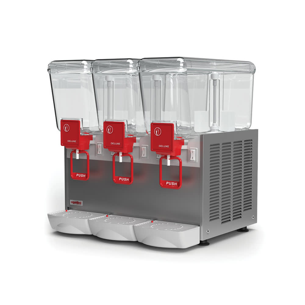 822-UEAD303K0 Arctic Deluxe Refrigerated Drink Dispenser w/ (3) 3 3/16 gal Bowls, Mixing, 115v