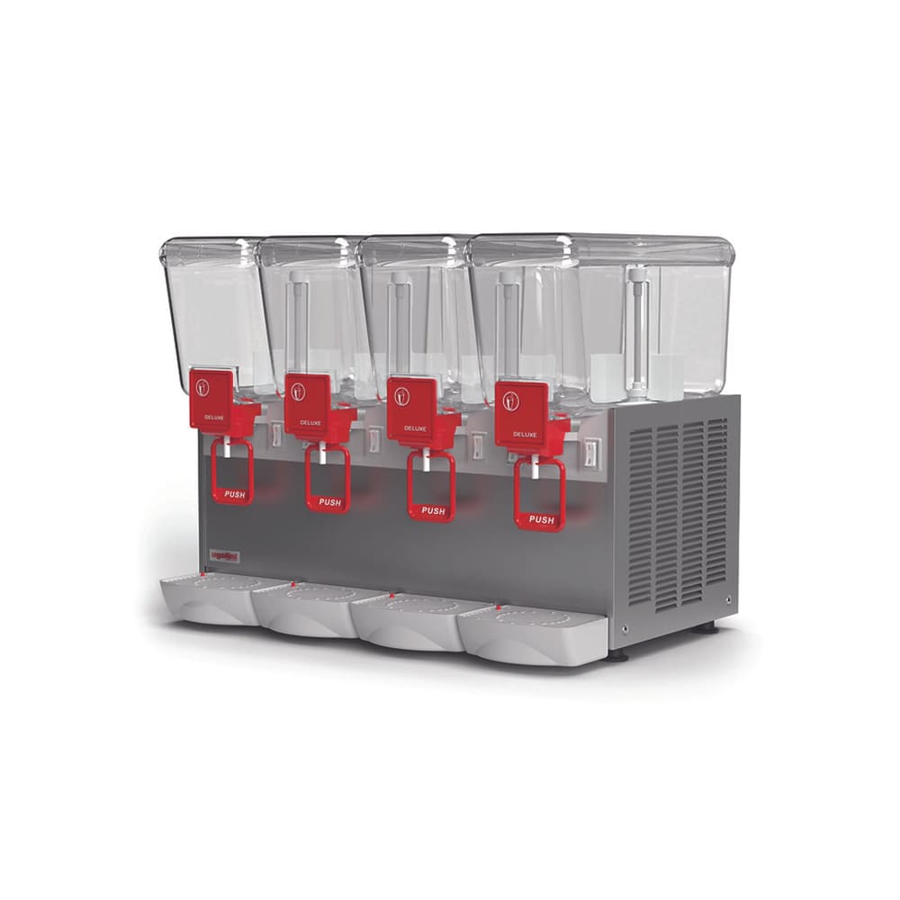 822-UEAD403K0 Arctic Deluxe Four Refrigerated Drink Dispenser w/ 3 3/16 gal Bowls, Mixing, 115v