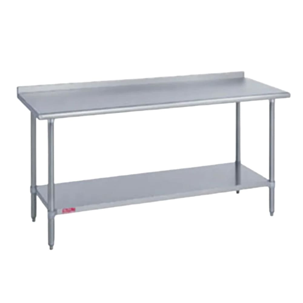 212-41830602R 60" 18 ga Work Table w/ Undershelf & 400 Series Stainless Top, 1 1/8"...
