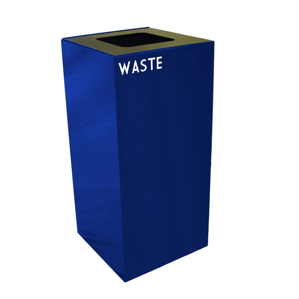 125-32GC03BL 32 gal Indoor Decorative Trash Can - Metal, Blue