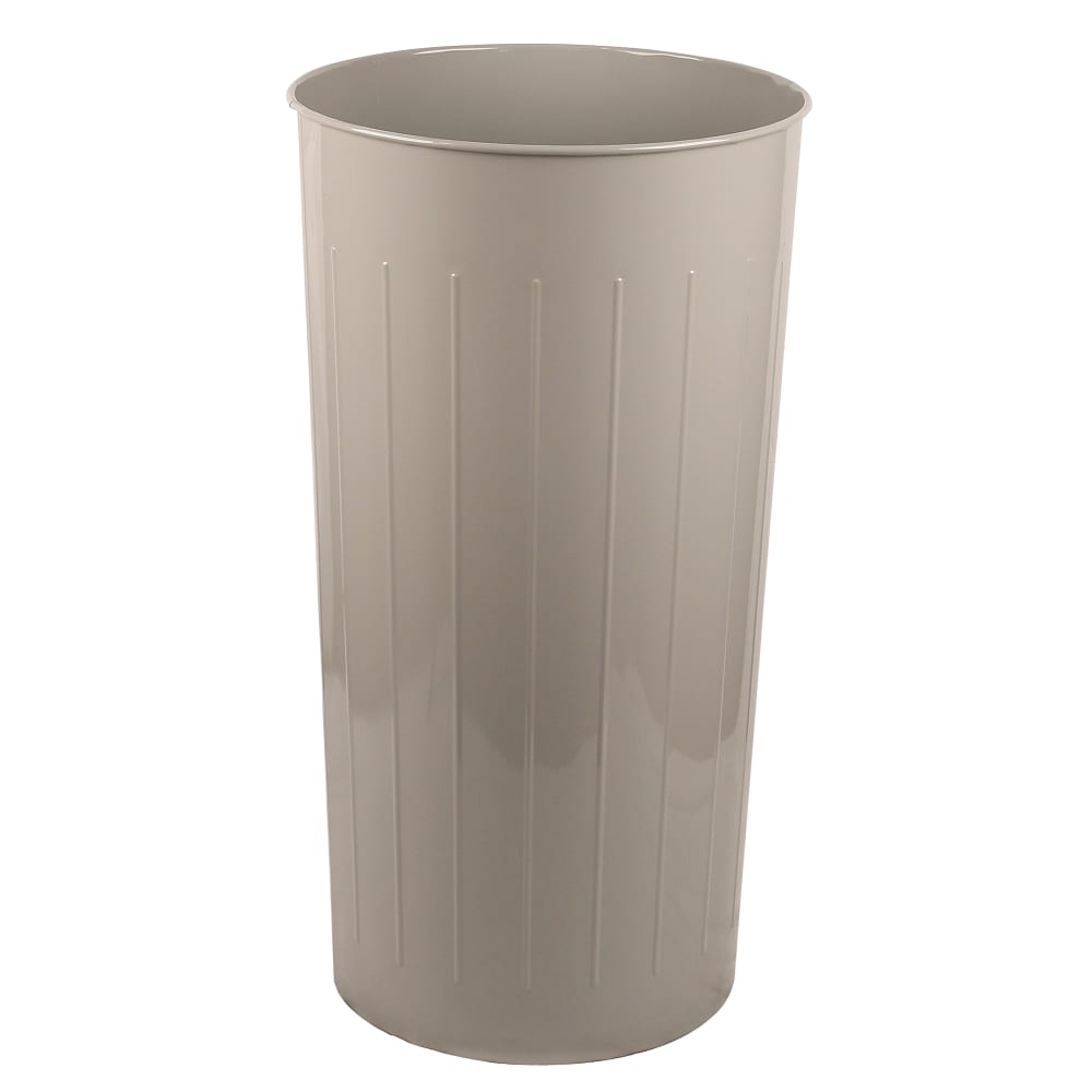 125-10SL 20 qt Round Waste Basket - Metal, Slate