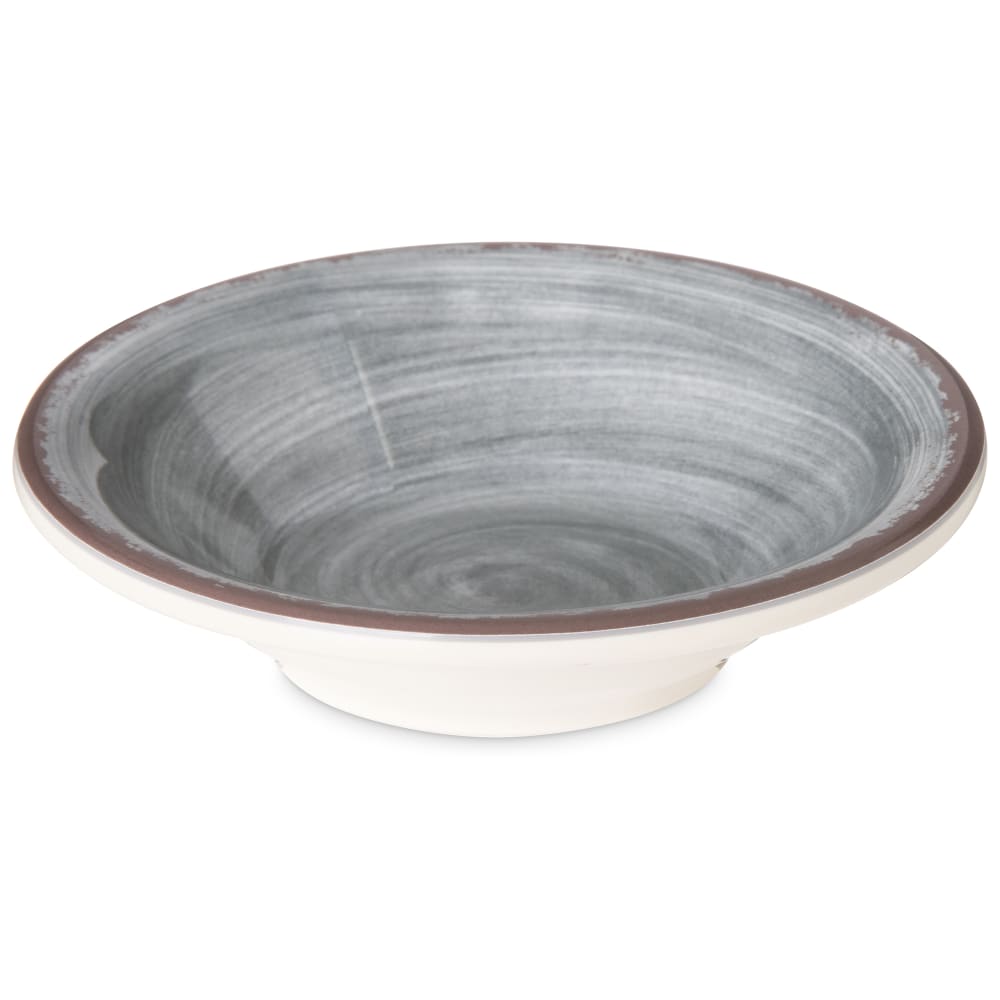 028-5401818 4 1/2 oz Round Melamine Fruit Bowl, Smoke Gray