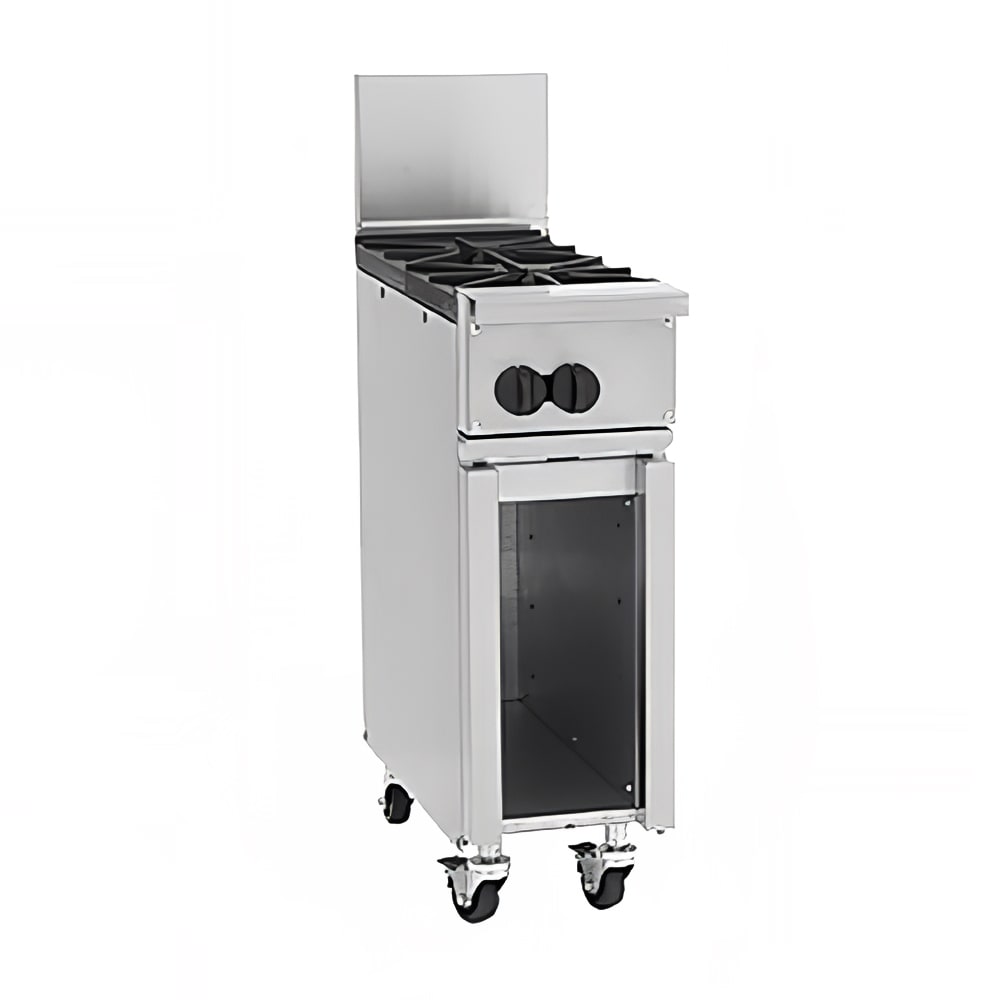 207-V2B12BNG 12" 2 Burner Gas Range w/ Storage Base, Natural Gas