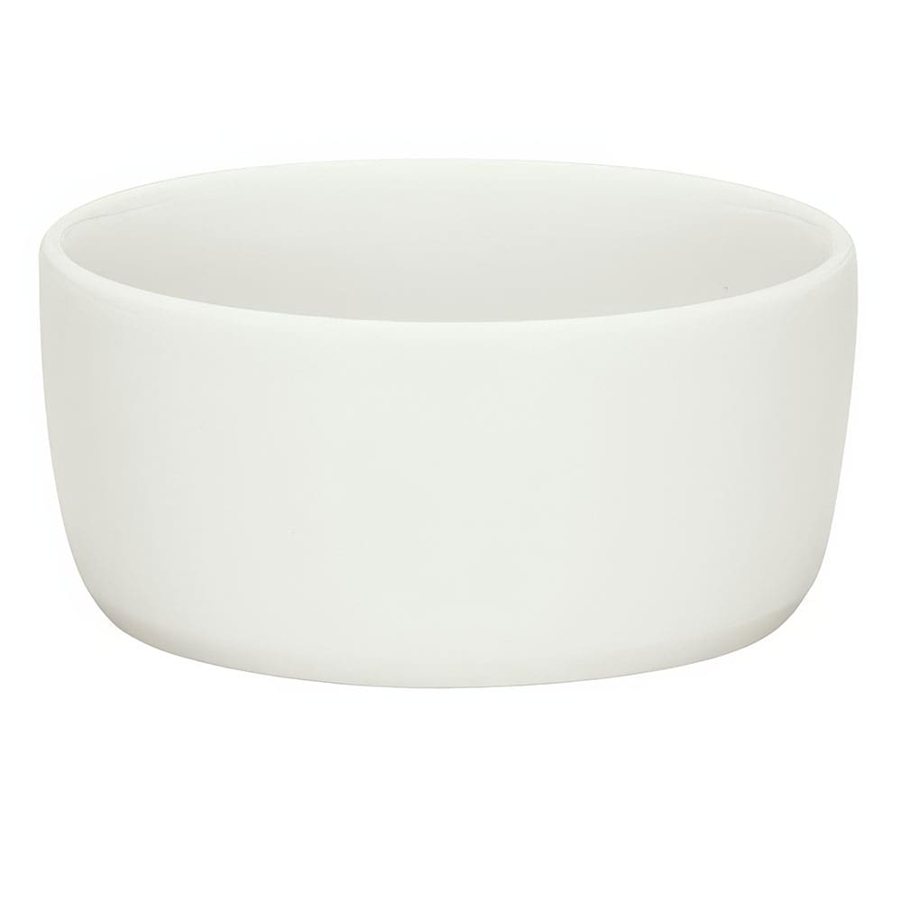 024-9336007 1 1/4 oz Porcelain Dip Dish - Creative Complements Pattern, White