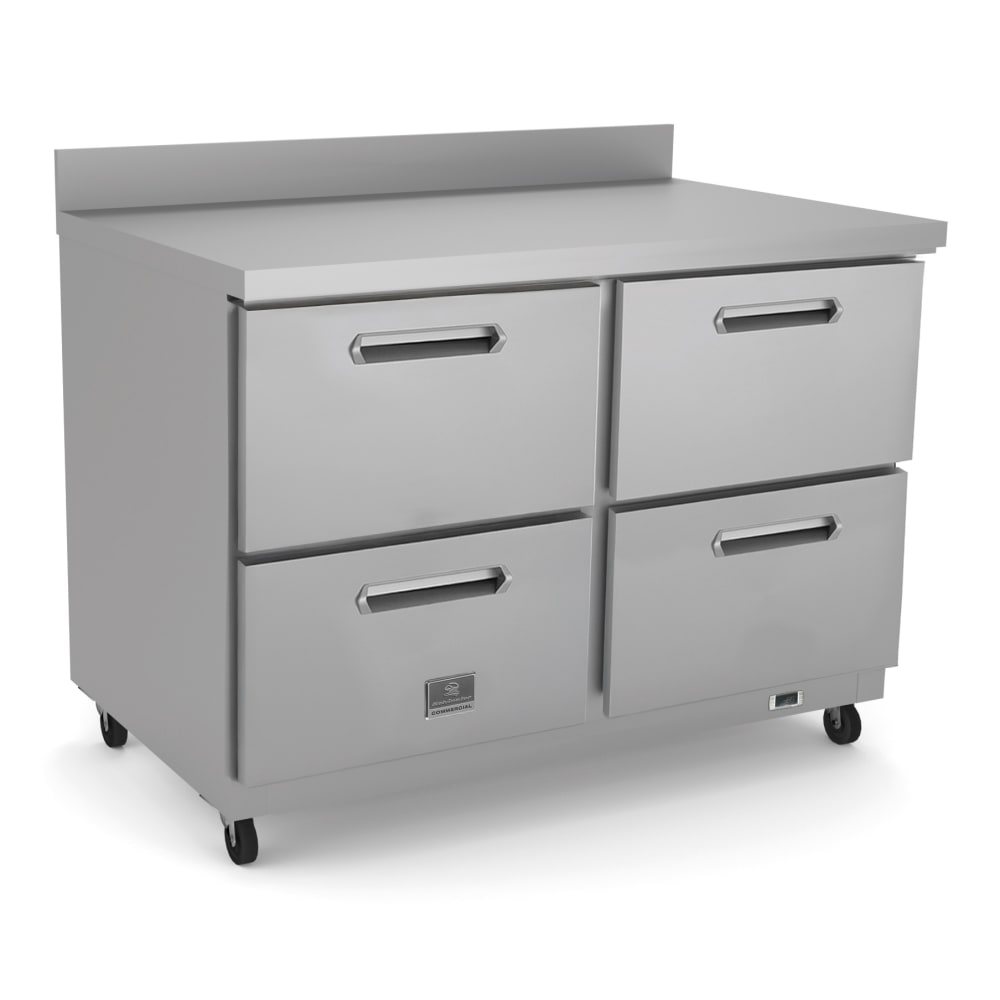 260-KCHUCWT60RDK 61" Worktop Refrigerator w/ (2) Sections & (4) Drawers, 115v