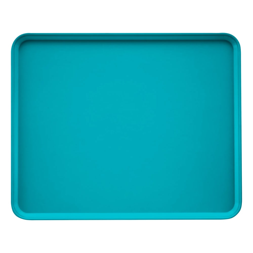 144-2025MT140 Rectangular Market Display Tray - 20 3/4" x 25 9/16" x 13/16", Green