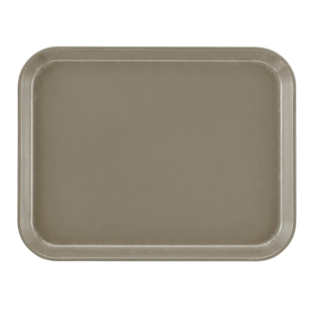 144-1014104 Fiberglass Camtray® Cafeteria Tray - 13 3/4"L x 10 5/8" W, Desert Tan
