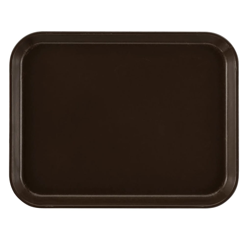 144-1014116 Fiberglass Camtray® Cafeteria Tray - 13 3/4"L x 10 5/8" W, Brazil Brown