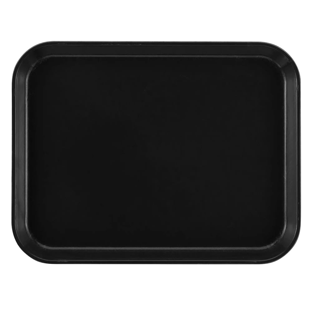 144-1014110 Fiberglass Camtray® Cafeteria Tray - 13 3/4"L x 10 5/8" W, Black