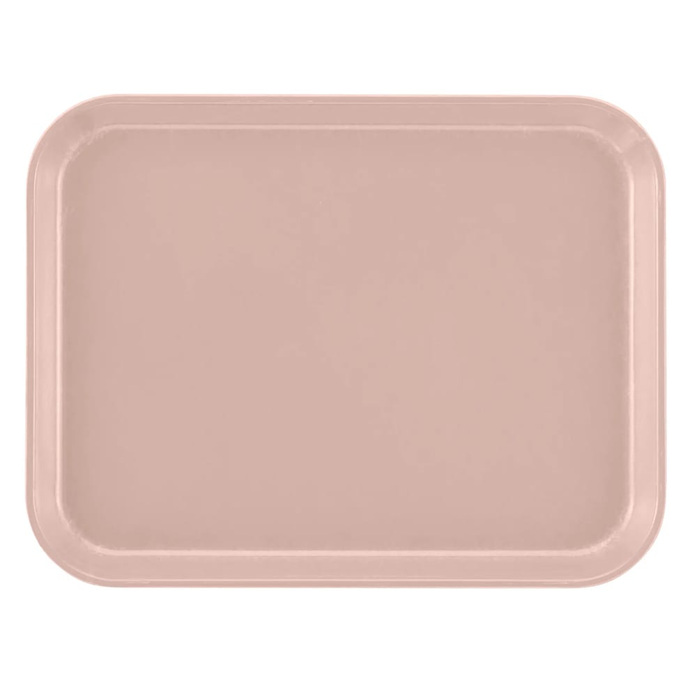 144-1014106 Fiberglass Camtray® Cafeteria Tray - 13 3/4"L x 10 5/8" W, Light Peach