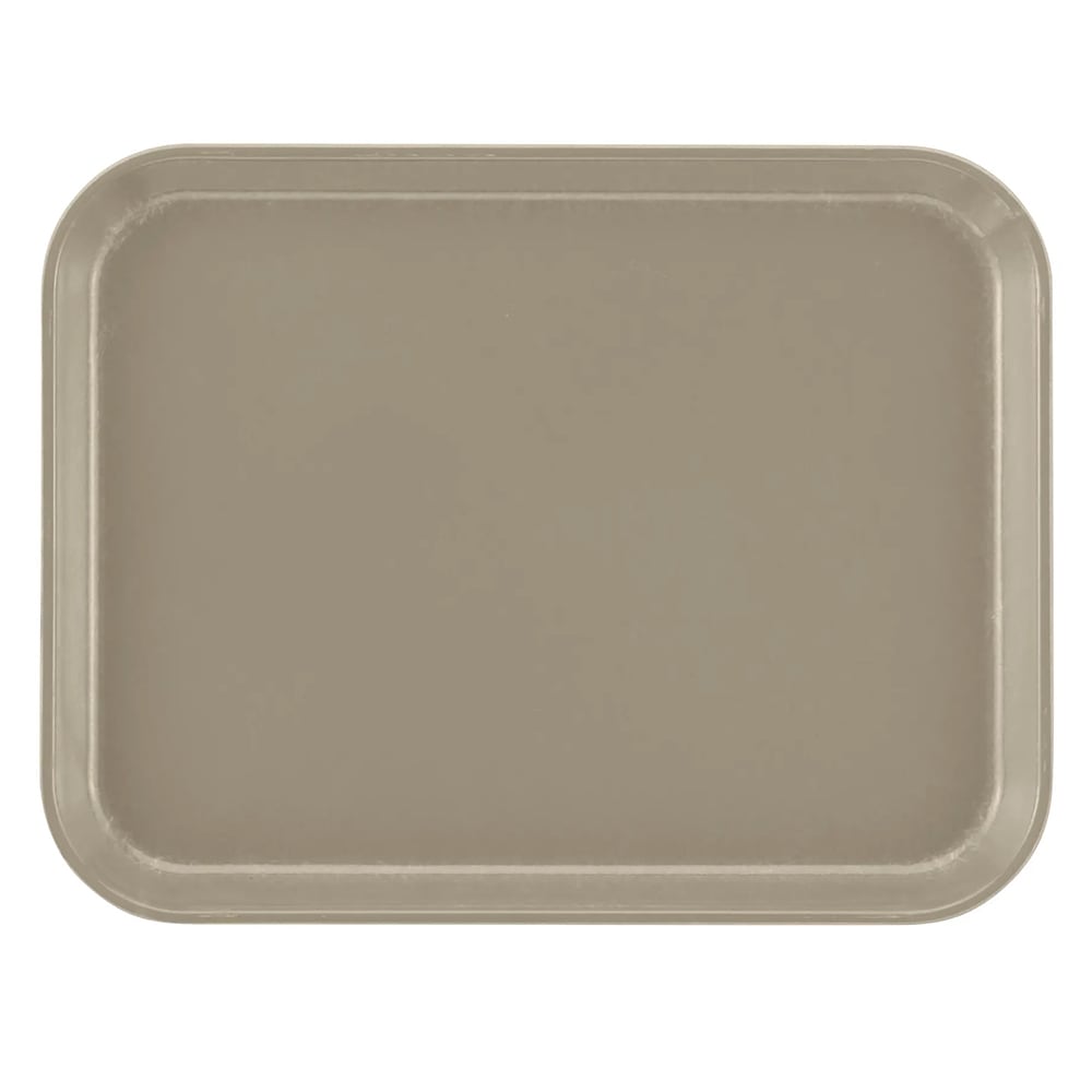 144-1014199 Fiberglass Camtray® Cafeteria Tray - 13 3/4"L x 10 5/8" W, Taupe