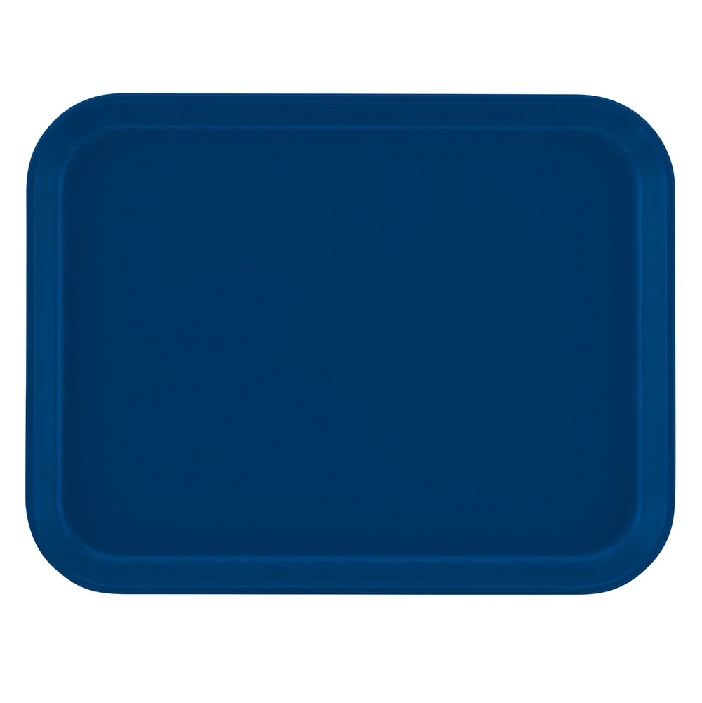 144-1014123 Fiberglass Camtray® Cafeteria Tray - 13 3/4"L x 10 5/8" W, Amazon Blue