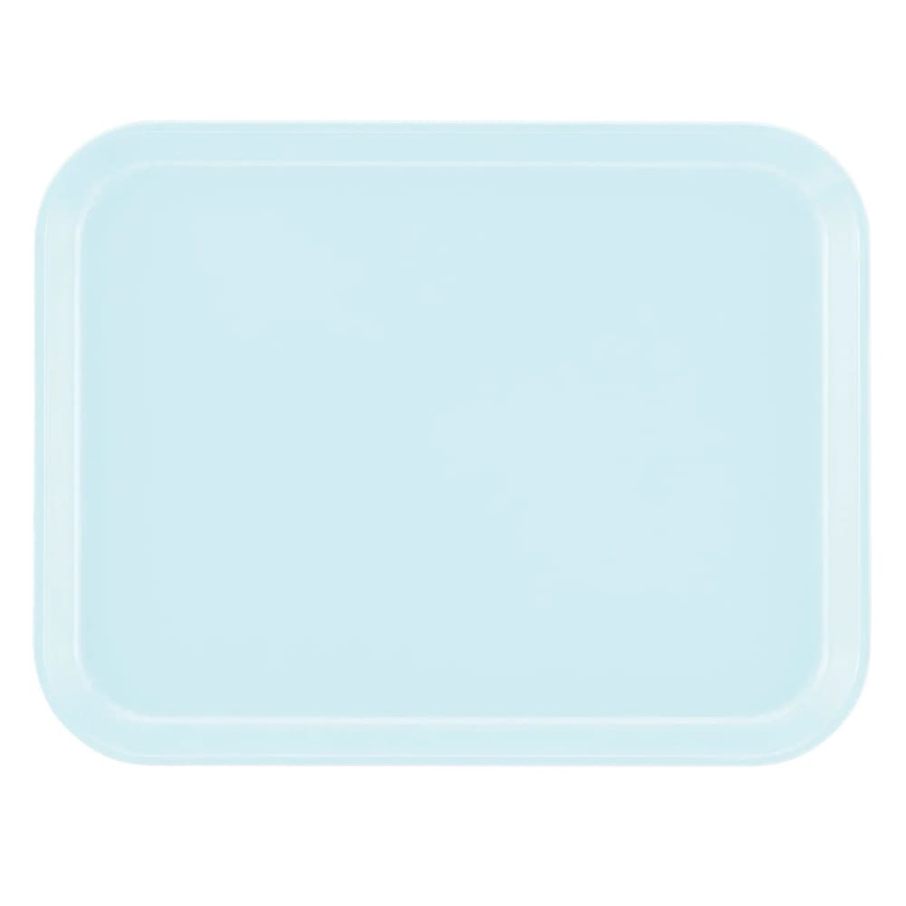 144-1014177 Fiberglass Camtray® Cafeteria Tray - 13 3/4"L x 10 5/8" W, Sky Blue