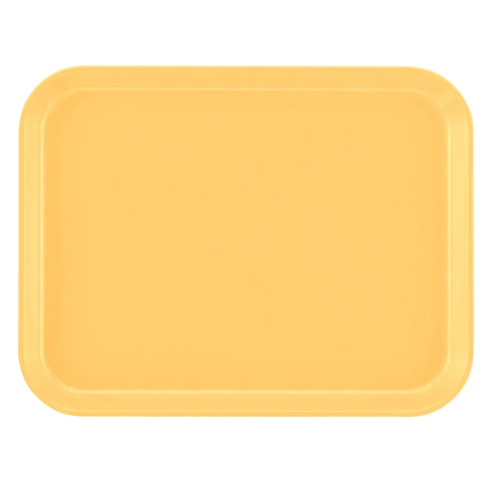 144-1014171 Fiberglass Camtray® Cafeteria Tray - 13 3/4"L x 10 5/8" W, Tuscan Gold