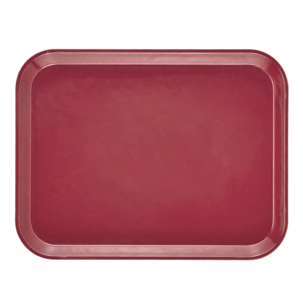 144-1014410 Fiberglass Camtray® Cafeteria Tray - 13 3/4"L x 10 5/8" W, Raspberry Cream