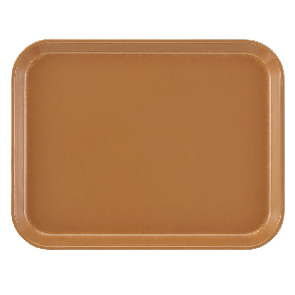 144-1014508 Fiberglass Camtray® Cafeteria Tray - 13 3/4"L x 10 5/8" W, Suede Brown