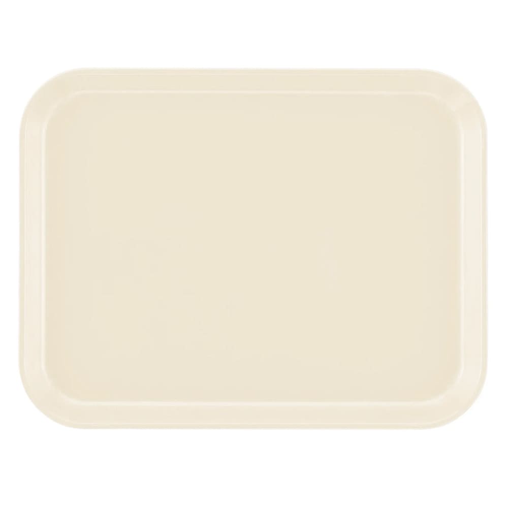 144-1014537 Fiberglass Camtray® Cafeteria Tray - 13 3/4"L x 10 3/5" W, Cameo Yellow
