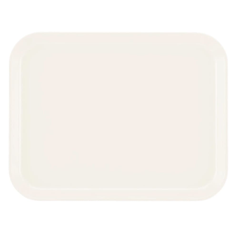 144-1014538 Fiberglass Camtray® Cafeteria Tray - 13 3/4"L x 10 3/5" W, Cottage White