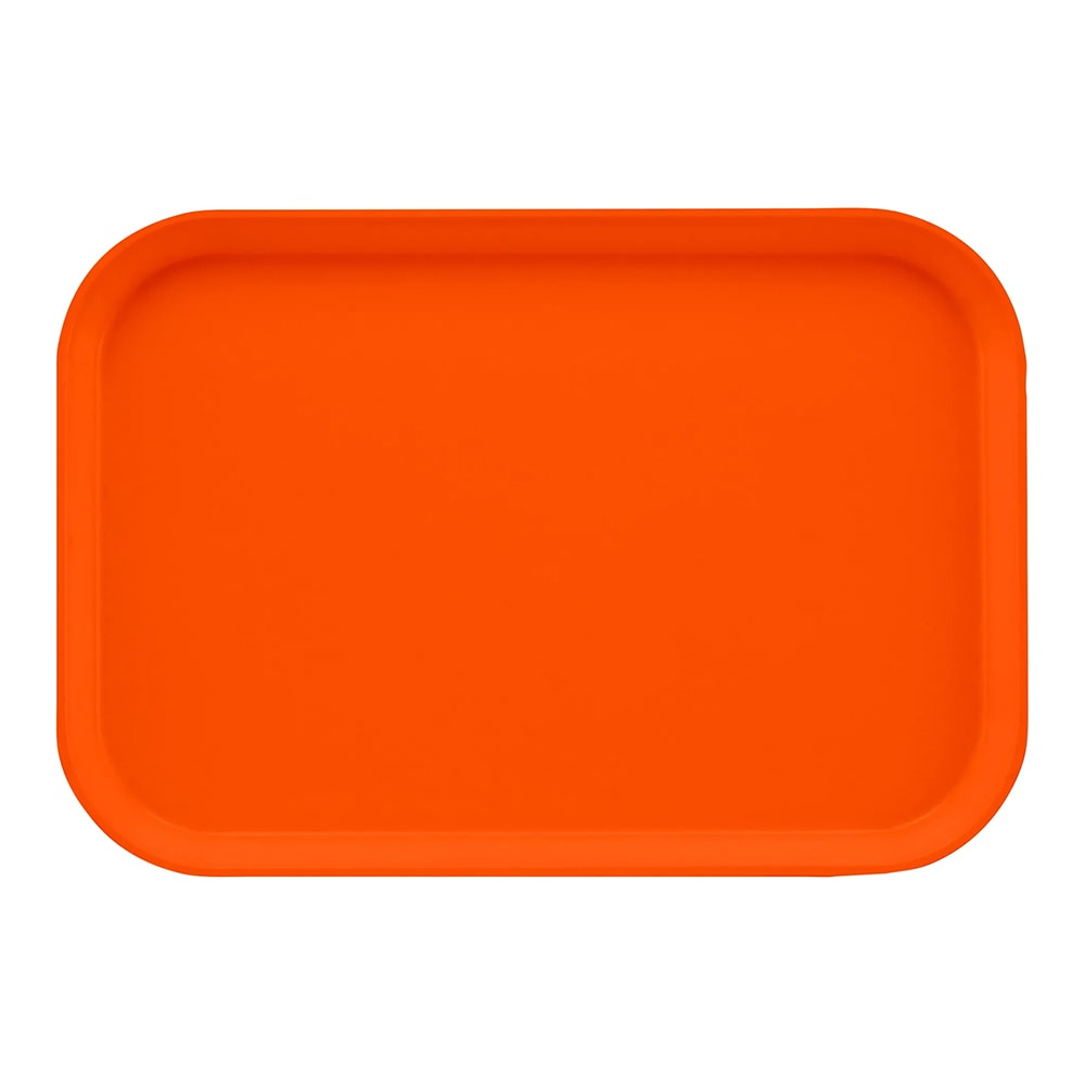 144-1015220 Fiberglass Camtray® Cafeteria Tray Insert - 15"L x 10 1/10" W, Citrus Orang...
