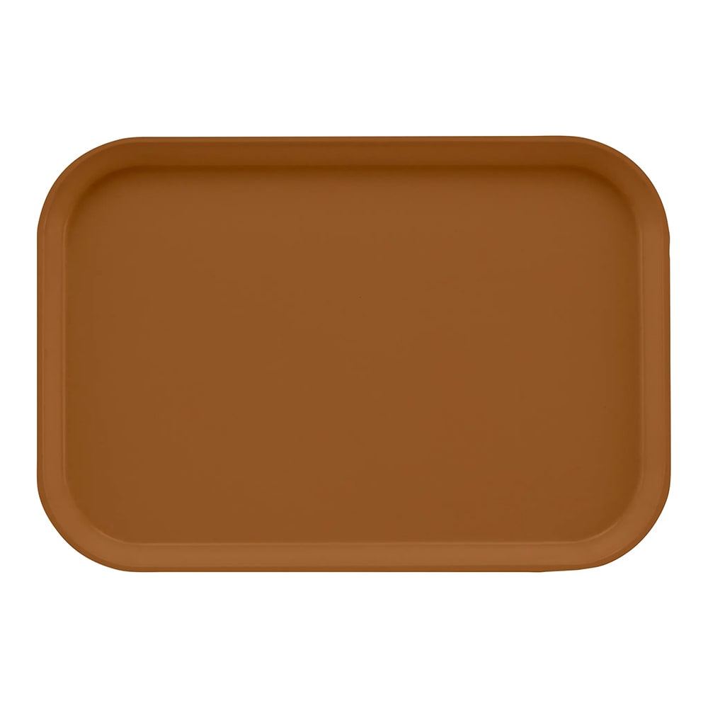 144-1015508 Fiberglass Camtray® Cafeteria Tray Insert - 15"L x 10 1/10" W, Suede Brown