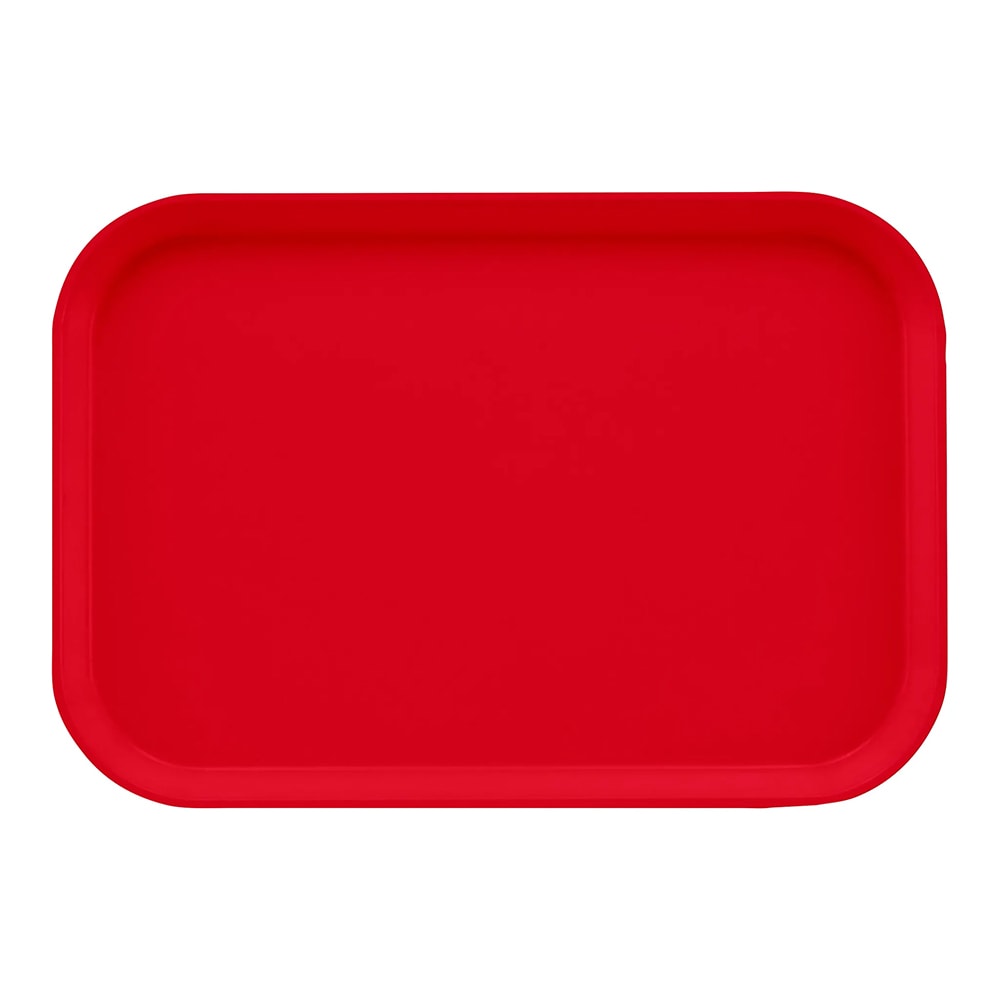 144-1015521 Fiberglass Camtray® Cafeteria Tray Insert - 15"L x 10 1/10" W, Cambro Red
