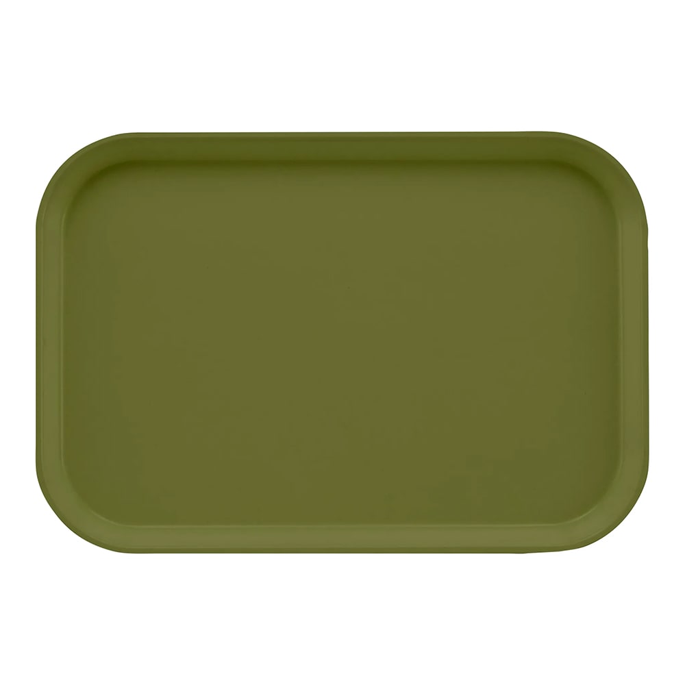 144-1015428 Fiberglass Camtray® Cafeteria Tray Insert - 15"L x 10 1/10" W, Olive Green