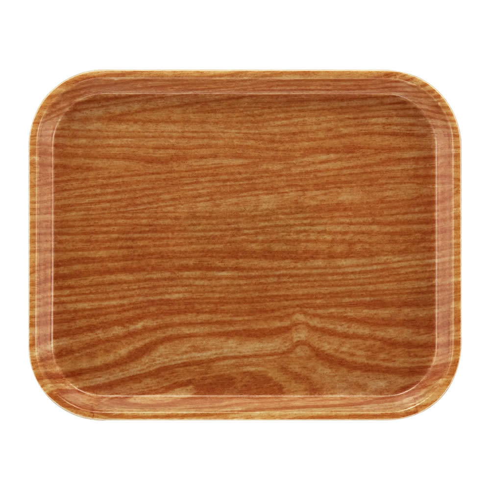 144-1015307 Fiberglass Camtray® Cafeteria Tray Insert - 15"L x 10 1/10" W, Light Elm