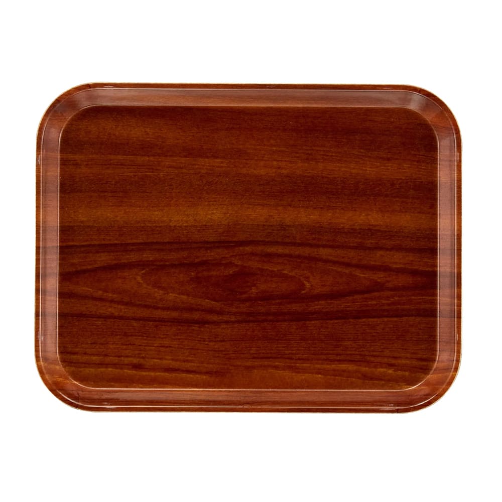 144-1015308 Fiberglass Camtray® Cafeteria Tray Insert - 15"L x 10 1/10" W, Burma Teak