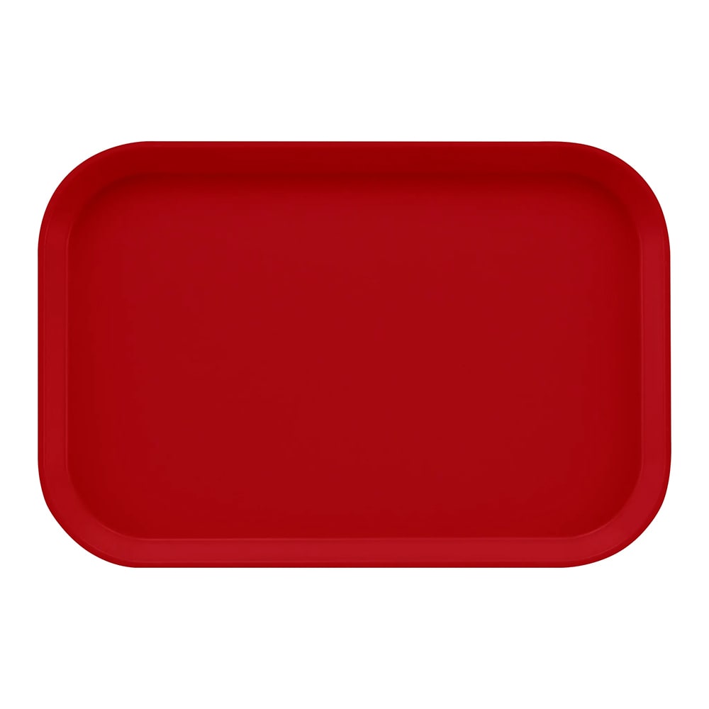 144-1116221 Fiberglass Camtray® Cafeteria Tray Insert - 15 4/5"L x 10 4/5"W, Ever Red