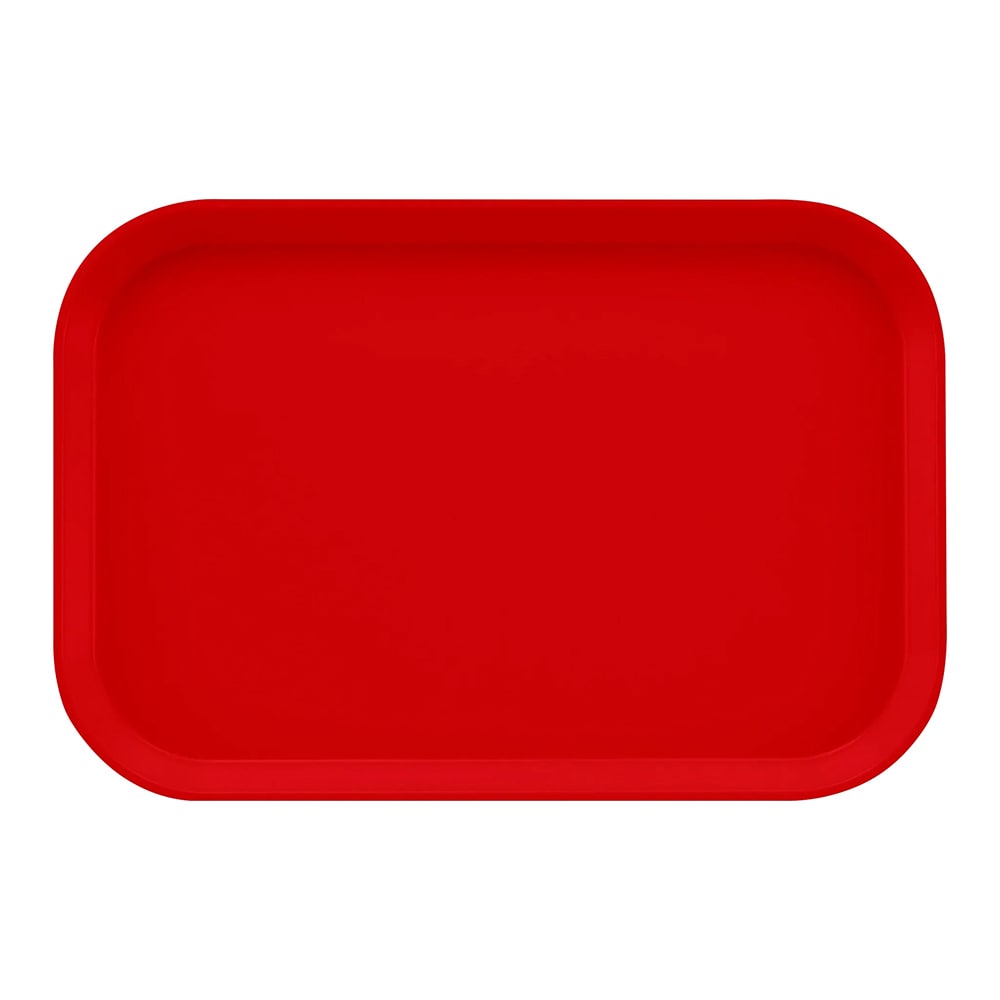 144-1116510 Fiberglass Camtray® Cafeteria Tray Insert - 15 4/5"L x 10 4/5"W, Signal Red