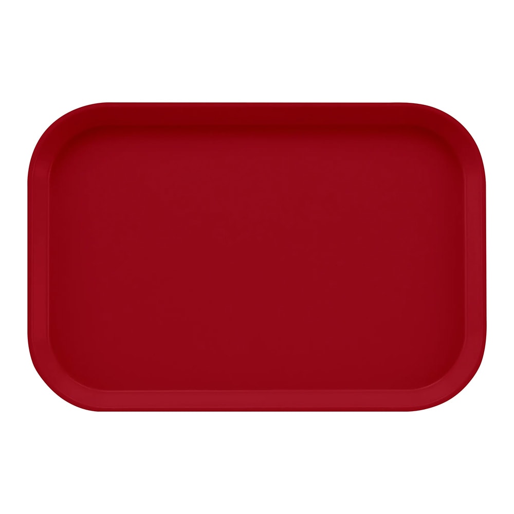 144-1116505 Fiberglass Camtray® Cafeteria Tray Insert - 15 4/5"L x 10 4/5"W, Cherry Red