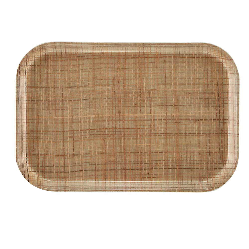144-1116204 Fiberglass Camtray® Cafeteria Tray Insert - 15 4/5"L x 10 4/5"W, Rattan