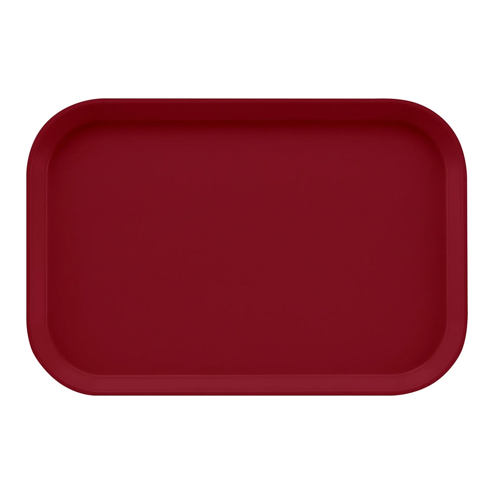144-1116522 Fiberglass Camtray® Cafeteria Tray Insert - 15 4/5"L x 10 4/5"W, Burgundy W...