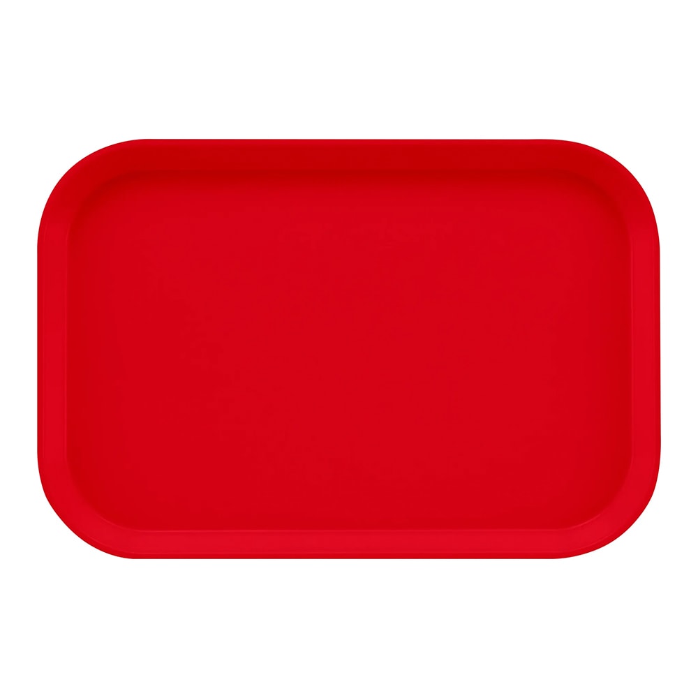 144-1116521 Fiberglass Camtray® Cafeteria Tray Insert - 15 4/5"L x 10 4/5"W, Cambro Red